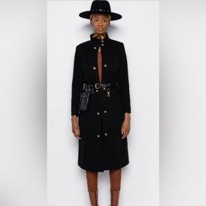 AKIRA BERLIN TRENCH JACKET WITH UTILITY BELT SIZE: XL